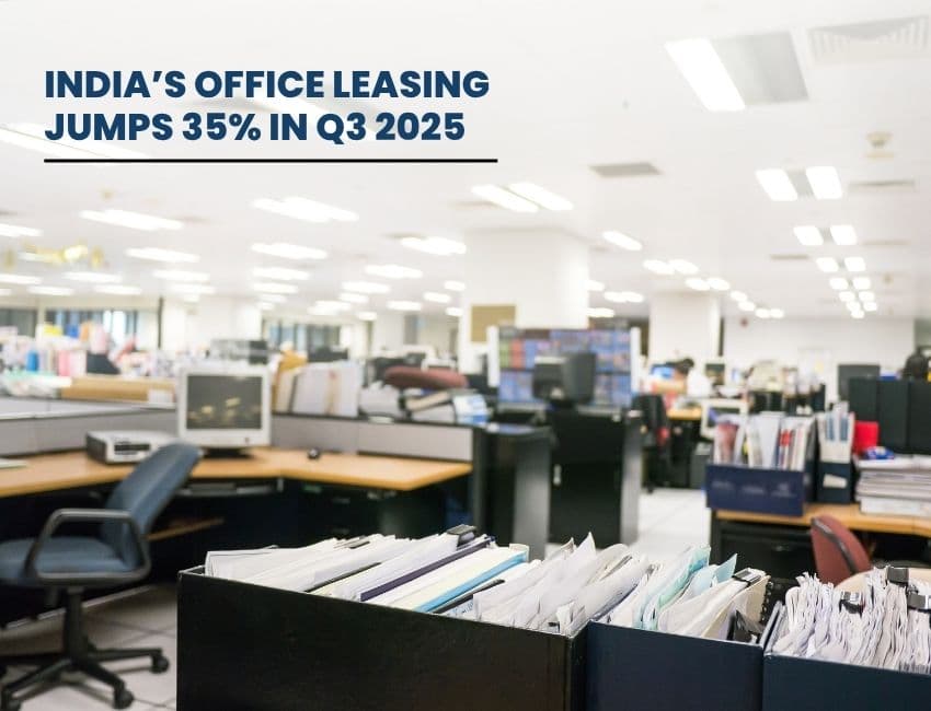 India's Office Leasing Rises 35% in Q3, Delhi-NCR and Chennai Drive Growth