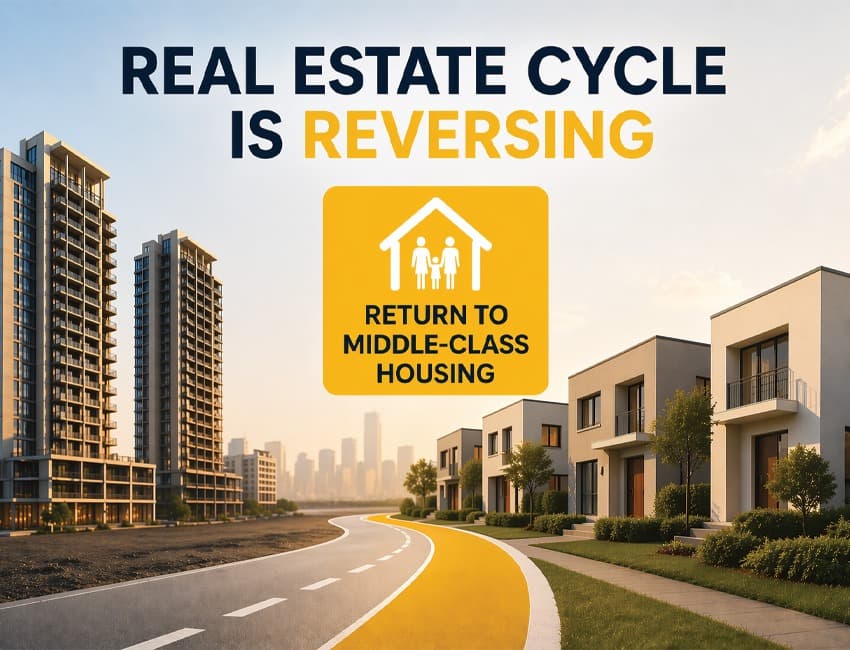 Real Estate Cycle is Reversing: Builders May Return to Middle-Class Housing as Luxury Demand Slows